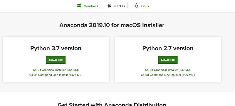 anaconda python 3.7 download mac